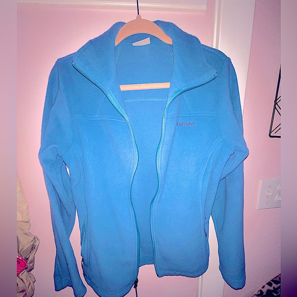 Columbia athletic jacket full zip fleece